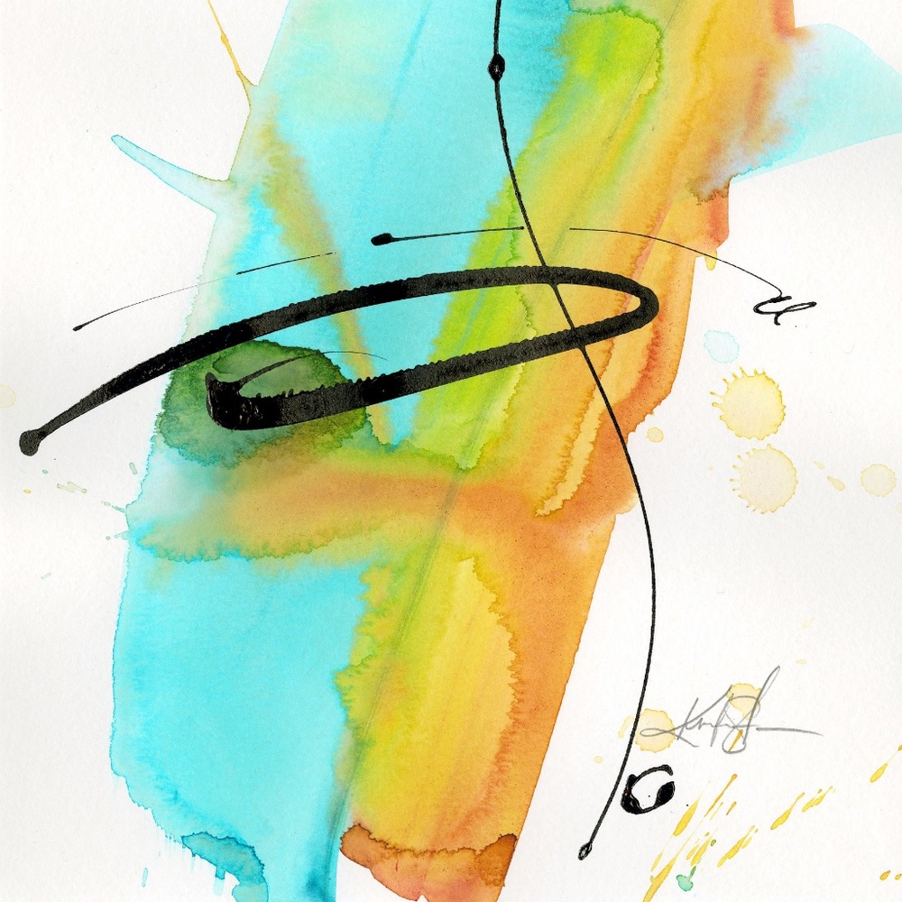 Original Abstract Zen Meditative Painting - Abstraction 2019-6